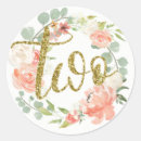 Search for pink floral wreath stickers Pretty