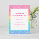 Search for rainbow party invitations For kids