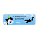Search for whale birthday return address labels Sea