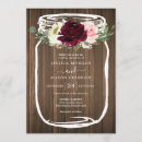Search for mason jar invitations Wood