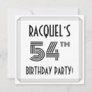Search for 54th birthday invitations Stylish