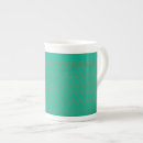 Search for emerald green mugs Geometric pattern