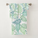 Search for tropical bath towels Green