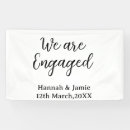 Search for engagement banners Engagement party name date