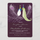 Search for blue peacock 4x6 invitations Purple