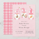 Search for monogram baby shower invitations Blush pink
