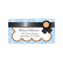 Search for blue ribbon return address labels Pretty