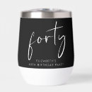 Search for 40th birthday tumblers Elegant