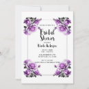 Search for purple shower wedding invitations Elegant