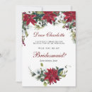 Search for christmas bridesmaid cards Watercolor