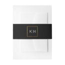 Search for gold foil invitation belly bands Classy