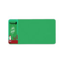 Search for green background return address labels Merry christmas