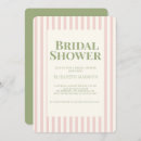 Search for stripe bridal shower invitations Retro