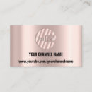Search for youtube channel business cards Media production