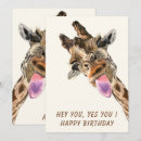 Search for funny giraffe birthday cards Cartoon