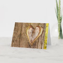 Search for heart tree cards Carved
