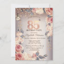 Search for floral 85th birthday invitations Flowers