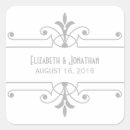 Search for fancy wedding stickers Modern