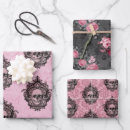 Search for pink skull wrapping paper Victorian