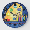 Search for artist palette clocks Colourful