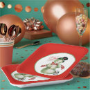 Search for vintage snowman plates Party