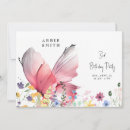 Search for butterfly party invitations Floral