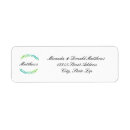 Search for wreath return address labels Green