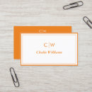Search for orange business cards Chic