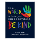 Search for elementary classroom posters Be kind