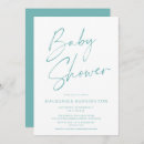 Search for teal blue baby shower invitations Modern