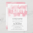 Search for blush pink 30th birthday invitations Simple