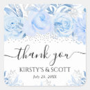 Search for silver and blue wedding stickers Floral