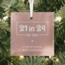 Search for 21st birthday christmas tree decorations 21 years old
