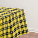 Search for yellow and black tablecloths Scottish