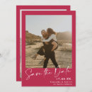 Search for magenta save the dates Contemporary