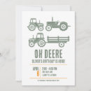 Search for tractor party invitations Modern