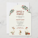 Search for whimsical christmas invitations Jingle and mingle