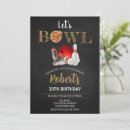 Search for adult bowling party invitations Vintage