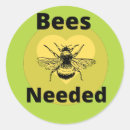 Search for yellow black bee stickers Save the bees