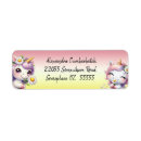 Search for pink daisy return address labels Yellow