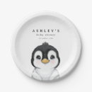 Search for penguin plates Baby shower