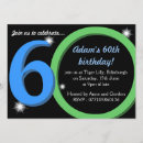 Search for mens 60th birthday invitations Green