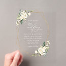 Search for cream white wedding invitations Greenery
