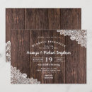 Search for rustic wedding reception invitations Wood