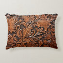 Search for tooled leather cushions Cowboy