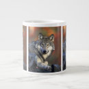 Search for wild wolf mugs Grey