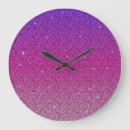 Search for pink glitter clocks Simple