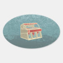 Search for retro oval stickers Blue