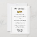 Search for gold ring wedding invitations White