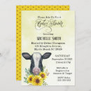 Search for black cow baby shower invitations Country